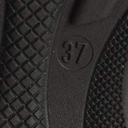 Pre Owned حذاء رياضي دولتشي أند غابانا دايماستر قماش وجلد أسود مقاس 37.5