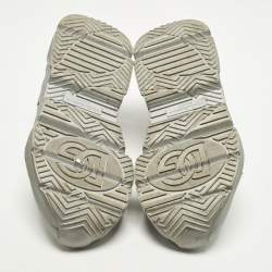 مملوكة مسبقًا Dolce & Gabbana Daymaster Size 41 Grey Leather Lace Up Sneakers