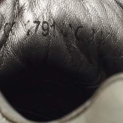 مملوكة مسبقًا Dolce & Gabbana Daymaster Size 41 Grey Leather Lace Up Sneakers