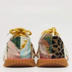 Pre Owned حذاء رياضي دولتشي أند غابانا إن أس1 جلد وقماش متعدد الألوان رقعات بعنق منخفض مقاس 41