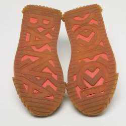 Pre Owned حذاء رياضي دولتشي أند غابانا إن أس1 جلد وقماش متعدد الألوان رقعات بعنق منخفض مقاس 41