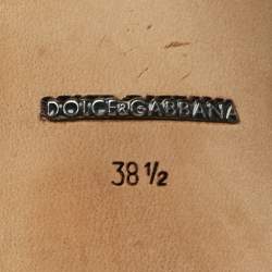 مملوكة مسبقًا Dolce & Gabbana Size 38.5 Blue Lace and Mesh Bellucci Pumps