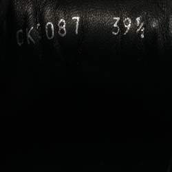 Pre Owned Dolce & Gabbana Size 39.5 Multicolor Glitter, Leather and Suede Lace Up Sneakers