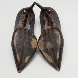 Pre Owned Dolce & Gabbana Size 38 Grey Suede Pointed Toe Pumps