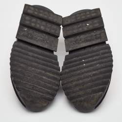 Pre Owned Dolce & Gabbana DG Patch Size 35 Black Stretch Technical Fabric Slip On Sneakers