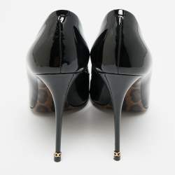 Pre Owned Dolce & Gabbana Size 39 Black Patent Leather Pointed Toe Pumps