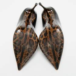 Pre Owned Dolce & Gabbana Size 39 Black Patent Leather Pointed Toe Pumps