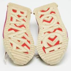 Pre Owned حذاء رياضي دولتشي أند غابانا إن أس1 جلد وقماش متعدد الألوان رقعات بعنق منخفض مقاس 41