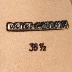 Pre Owned Dolce & Gabbana Size 36.5 Multicolor Floral Jacquard Pumps