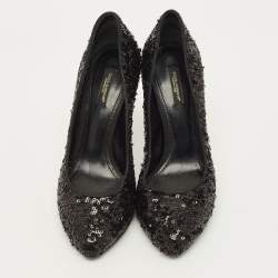 Pre Owned حذاء كعب عالي دولتشي أند غابانا جاكار زهور متعدد الألوان مقاس 36.5