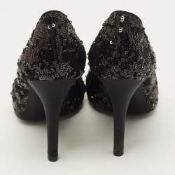 Pre Owned حذاء كعب عالي دولتشي أند غابانا جاكار زهور متعدد الألوان مقاس 36.5