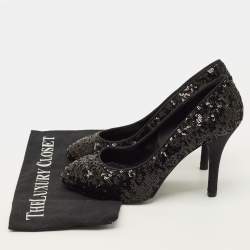 Pre Owned حذاء كعب عالي دولتشي أند غابانا جاكار زهور متعدد الألوان مقاس 36.5