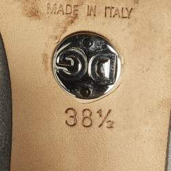 Pre Owned Dolce & Gabbana Size 38.5 Grey Suede Knee Length Boots