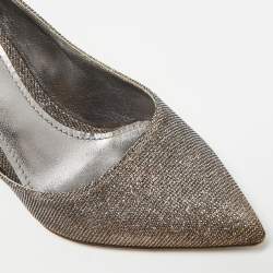 Pre Owned Dolce & Gabbana Lori Size 36 Two Tone Glitter Pointed Toe  Pumps