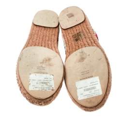 Dolce & Gabbana Multicolor Floral Print Canvas Espadrilles Size 38