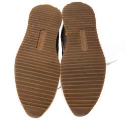 Pre Owned حذاء رياضي خفيف دولتشي أند غابانا منقط أسود/أبيض مقاس 45