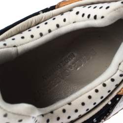 Pre Owned حذاء رياضي خفيف دولتشي أند غابانا منقط أسود/أبيض مقاس 45