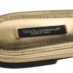 Pre Owned Dolce & Gabbana Multicolor Sequin Sofia Flat Slide Sandals Size 41