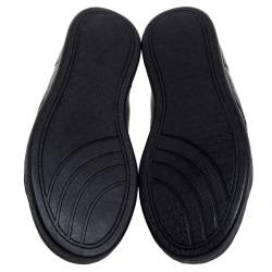 مملوكة مسبقًا حذاء رياضي دولتشي أند غابانا حلد أسود بعنق منخفض مقاس 37