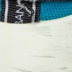 مملوكة مسبقًا حذاء رياضي دولتشي أند غابانا سورينتو قماش سترتش أزرق/أسود سليب أون مقاس 41