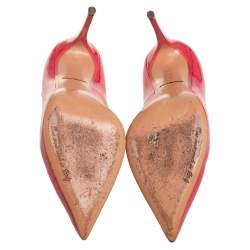 Pre Owned Dolce & Gabbana Red Patent Leather Pointed Toe Pumps Size 39