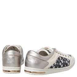 Dolce & Gabbana Black/Grey Leather Low Top Sneakers Size 40