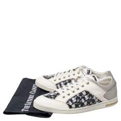 Dolce & Gabbana Black/Grey Leather Low Top Sneakers Size 40