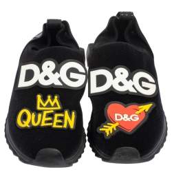 Pre Owned حذاء رياضي دولتشي أند غابانا سورينتو كوين قماش أسود/ مقاس 41