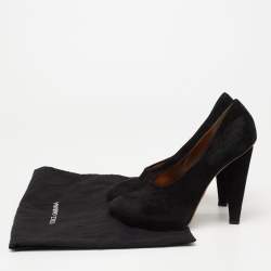 Dolce & Gabbana Black Suede Platform Pumps Size 38