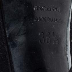 Pre Owned حذاء بوت للكاحل دولتشي أند غابانا سويدي أسود مقاس 36.5