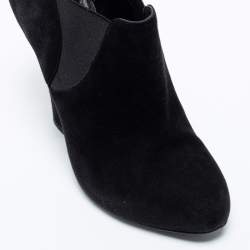 Pre Owned حذاء بوت للكاحل دولتشي أند غابانا سويدي أسود مقاس 36.5