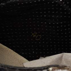 مملوكة مسبقًا حذاء رياضي دولتشي أند غابانا سويدي وجلد ثعبان متعدد الألوان بعنق منخفض مقاس 40