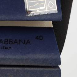 Dolce & Gabbana Tricolor Neoprene and Suede Ibiza Sneakers Size 40