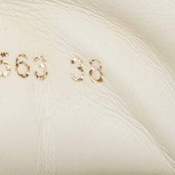 Pre Owned Dolce & Gabbana White Leather Sacred Heart Portofino Sneakers Size 38