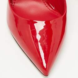 Pre Owned Dolce & Gabbana Red Patent Leather Pointed Toe Pumps Size 39