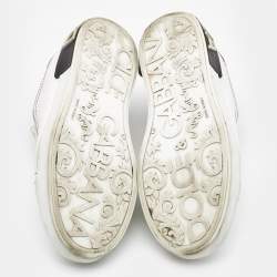 Pre Owned Dolce & Gabbana White Leather Portofino Low Top Sneakers Size 37.5
