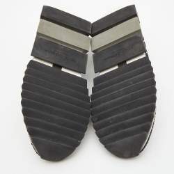 Pre Owned Dolce & Gabbana Black Fabric Crystal Embellished Sorrento Sneakers Size 39