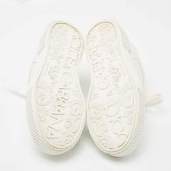 Pre Owned Dolce & Gabbana White Leather Low Top Sneakers Size 37