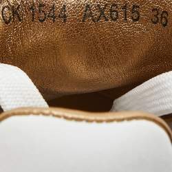 Pre Owned Dolce & Gabbana White  Portofino Low Top Sneakers Size 36