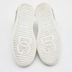 Pre Owned Dolce & Gabbana White  Portofino Low Top Sneakers Size 36