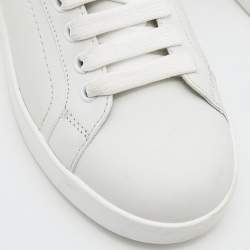 Pre Owned Dolce & Gabbana White  Portofino Low Top Sneakers Size 36