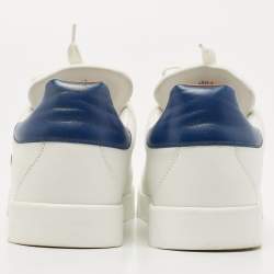 Pre Owned Dolce & Gabbana White Leather Sacred Heart Portofino Sneakers Size 40