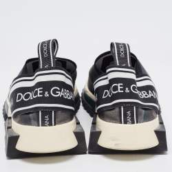 Pre Owned Dolce & Gabbana Camouflage Knit Fabric Sorrento Sneakers Size 39