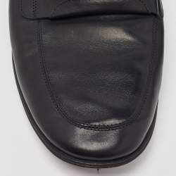 Dolce & Gabbana Black Leather Scrunch Loafers Size 39