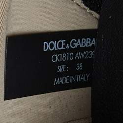 Pre Owned Dolce & Gabbana Beige/Brown Suede and Neoprene NS1 Sneakers Size 38