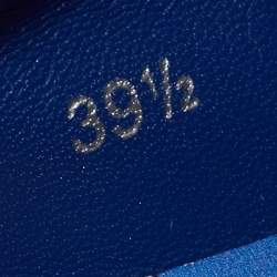 مملوكة مسبقًا Dolce & Gabbana Tricolor Printed Leather Low Top Sneakers Size 39.5