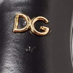 Pre Owned Dolce & Gabbana Black Patent Leather D'orsay Pumps Size 37