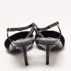 Pre Owned Dolce & Gabbana Black Patent Leather D'orsay Pumps Size 37