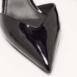 Pre Owned Dolce & Gabbana Black Patent Leather D'orsay Pumps Size 37