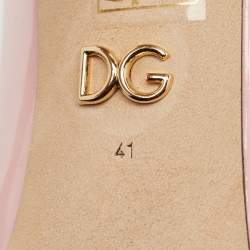 Pre Owned Dolce & Gabbana Pink Patent Leather Pumps Size 41